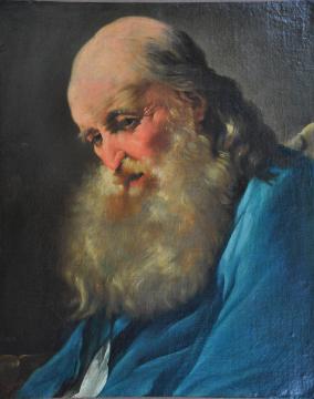 Noël Hallé, Tête de vieillard, XVIIIe siècle 