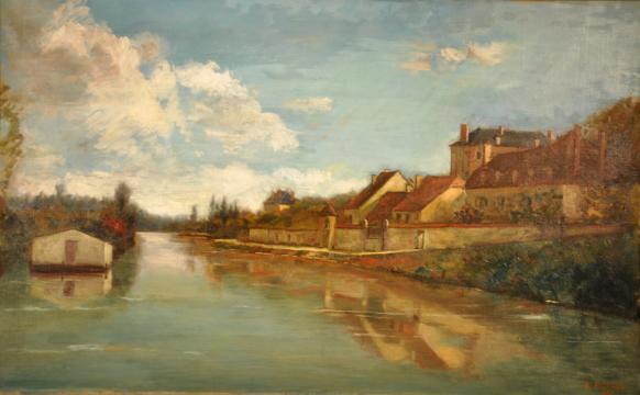 Alfred Boucher, La Seine à Nogent-sur-Seine, 1880 